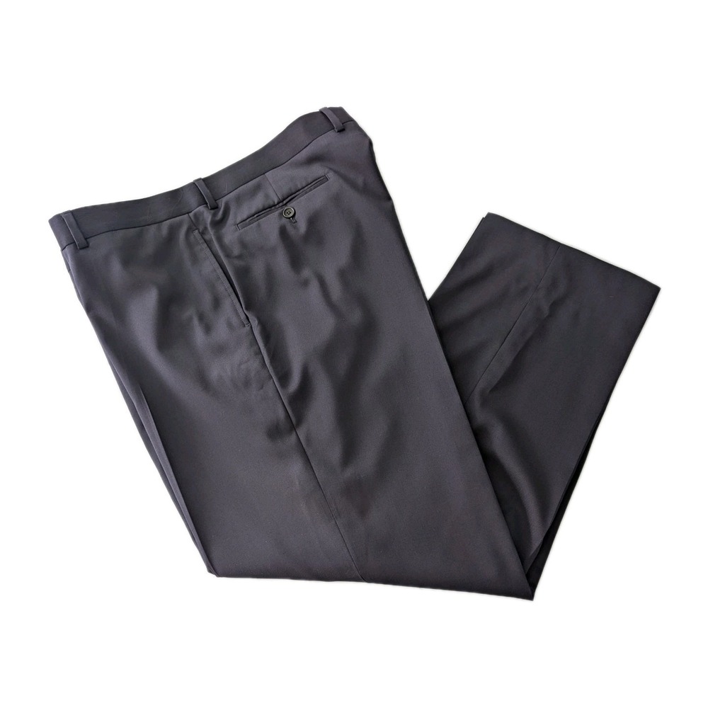 Brooks Brothers 1818 Classic Reda 1865 Wool Dress Navy Pants Men 42x34 Fit 42x31